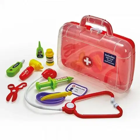 Drevené hračky Addo Doktorský kufrík s vybavením, 24,5 x 30 x 9 cm
