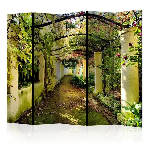 Paravány Paraván Romantic Garden Dekorhome 225x172 cm (5-dielny)