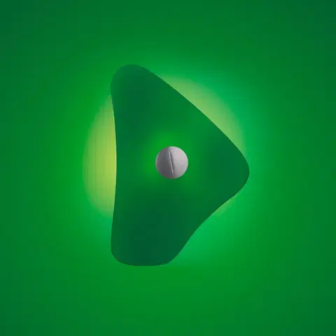Nástenné svietidlá Foscarini Foscarini Bit 4 svetlo sklenený difuzér zelená