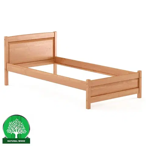 Drevené postele Posteľ borovica LK125–100x200 jelša