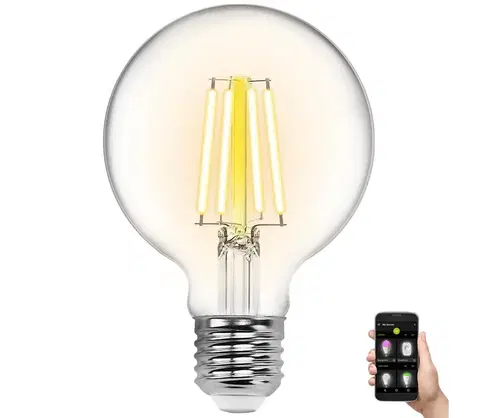 Žiarovky  B.V. LED Stmievateľná žiarovka FILAMENT G80 E27/6W/230V 2700-6500K Wi-Fi -  