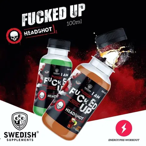 Tekuté pumpy Fucked Up Headshot - Swedish Supplements 16 x 100 ml. Raspberry