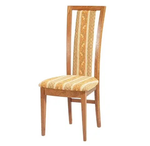 Jedálenské stoličky PYKA Trapez jedálenská stolička drevo D3 / béžový vzor