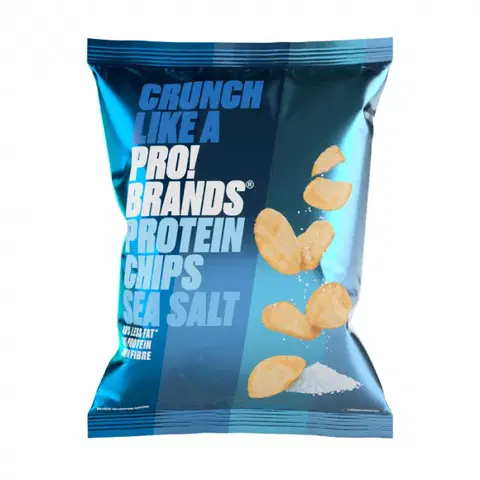 Proteínové čipsy a krekry ProteinPro Potato Chips 14 x 50 g BBQ / paprika