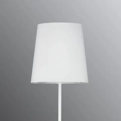 Stojacie lampy Paulmann Paulmann Stellan stojaca lampa textilné biela