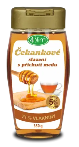 Sladidlá a ochucovadlá 4Slim Čakankové sladenie s príchuťou medu Váha: 350 g