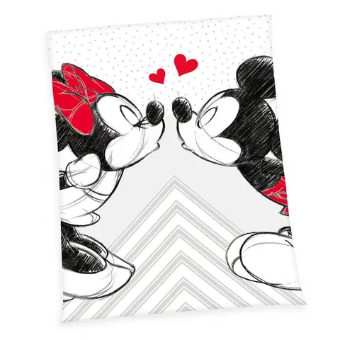 Detské deky Herding Deka Mickey and Minnie, 150 x 200 cm
