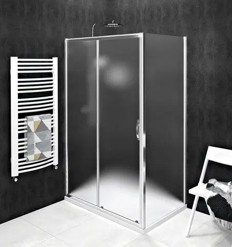 Sprchové dvere GELCO - SIGMA SIMPLY obdĺžniková sprchová zástena 1000x900 L/P varianta, Brick sklo GS4210GS4390