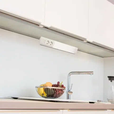 Ďalšie nábytkové svetlá Müller-Licht Nábytkové nadstavbové LED Melo Plug dico, biele