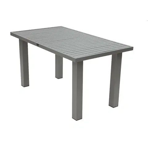 Stolčeky DEOKORK Hliníkový stôl výškovo nastaviteľný 140x80 cm TITANIUM (2v1)