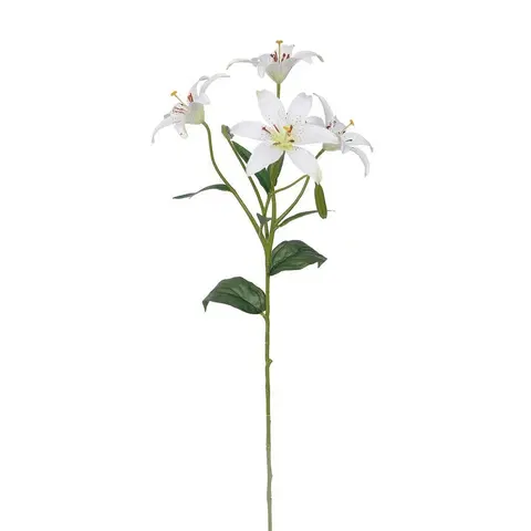 Kvety Umelá Ľalia biela, 60 cm