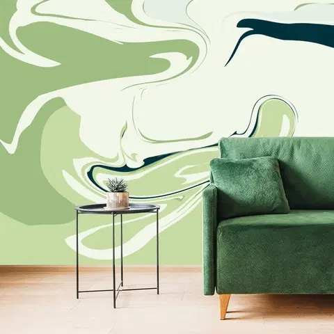 Abstraktné tapety Tapeta abstraktný zelený vzor