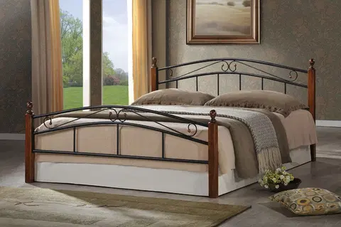 Manželské postele Kovová posteľ DOLORES 140x200