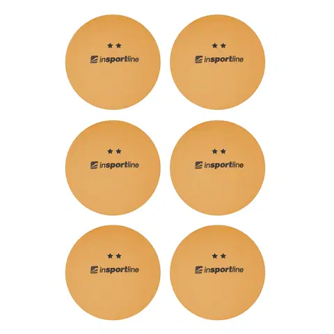 Pingpongové loptičky Pingpongové loptičky inSPORTline Elisenda S2 6ks oranžová