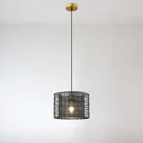 Moderné lampy do obývačky Luster 2023011 BLACK+ COPPER E27 LW1