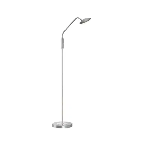 Stojacie lampy FISCHER & HONSEL LED stojacia lampa Tallri, niklová farba, výška 135 cm, CCT