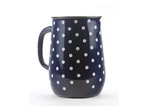Dekoratívne vázy BELIS - Džbán 2,5l smalt modrý bodky