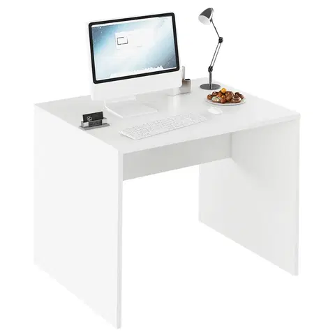 Písacie stoly Písací stôl, biela, RIOMA TYP 12