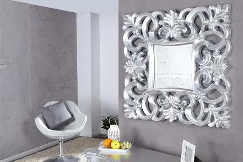Zrkadlá LuxD Zrkadlo Veneto strieborné Antik  75 cm x 75 cm 16438
