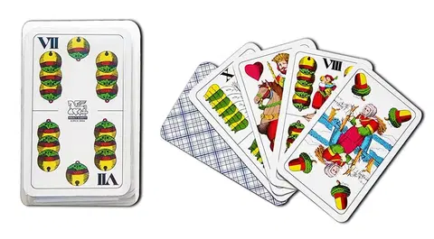 Hračky spoločenské hry - hracie karty a kasíno HRACÍ KARTY - Mariáš dvojhlavý - káro