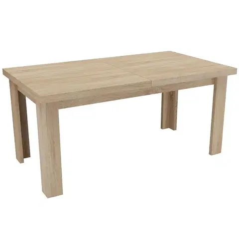 Jedálenské stoly Rozkladací stôl  veľký 160/200x90cm dub sonoma