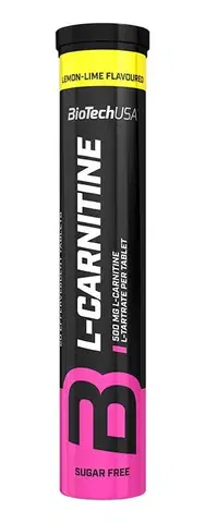 L-karnitín L-Carnitine 500 mg šumivý - Biotech USA 20 tbl Citrón