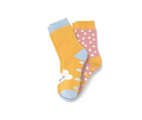 Socks Detské protišmykové ponožky, 2 páry, ružové