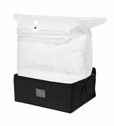 Úložné boxy Compactor Black Edition vákuový úložný box s vystuženým puzdrom - XXL 210 litrov, 50 x 65 x 27 cm 