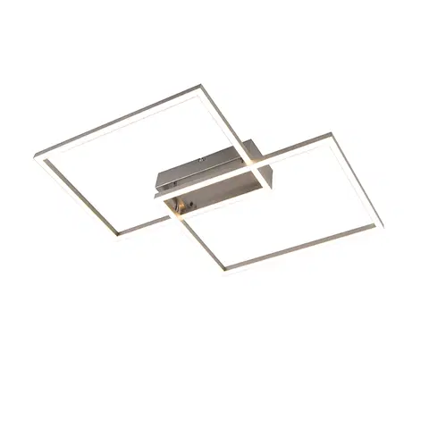 Stropne svietidla Hliníkové stropné svietidlo vrátane LED a diaľkového ovládača - Plazas 2