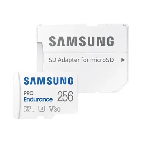 Pamäťové karty Samsung PRO Endurance Micro SDXC 256GB + SD adaptér