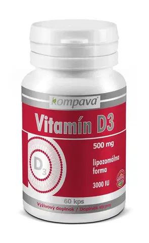 Vitamín D Vitamin D3 - Kompava 60 kaps.