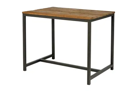 Jedálenské stoly Dkton Barový stôl Nikeesha 130 cm brest