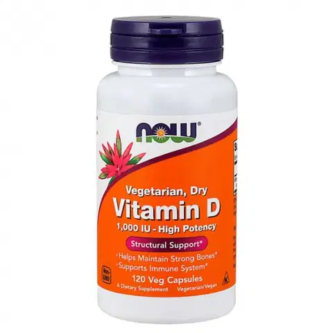 Vitamín D NOW Foods Vitamín D 1000 IU 120 kaps.