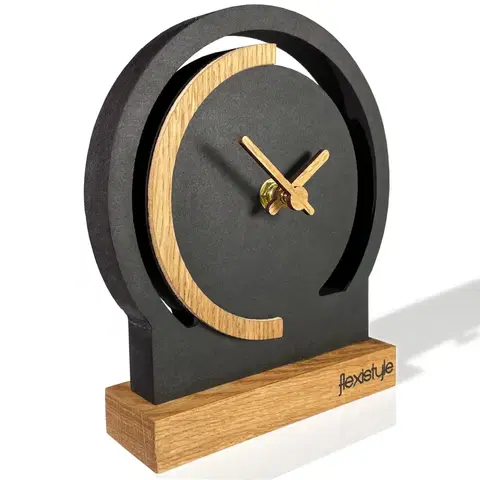 STOLOVÉ HODINY Stolové hodiny Black Oak Flexistyle zs4, 16cm