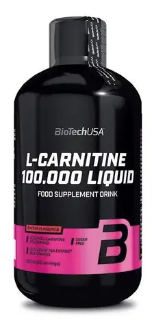 L-karnitín L-Carnitine 100 000 Liquid od Biotech USA 500 ml. Čerešňa