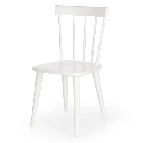 Drevené stoličky Stolička Barkley drevo biela 50x50x85