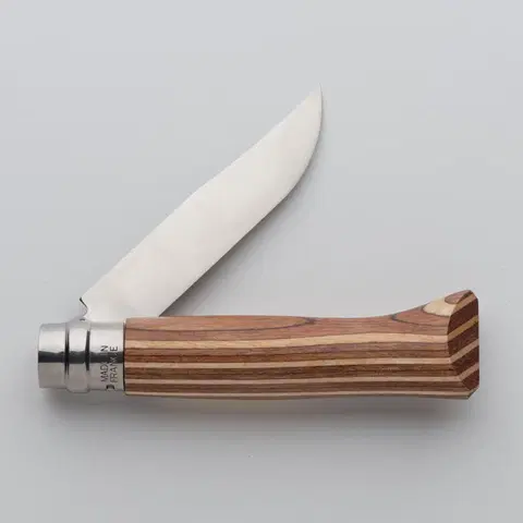 poľovníc Nôž z nehrdzavejúcej ocele č. 8 preglejková breza hnedý