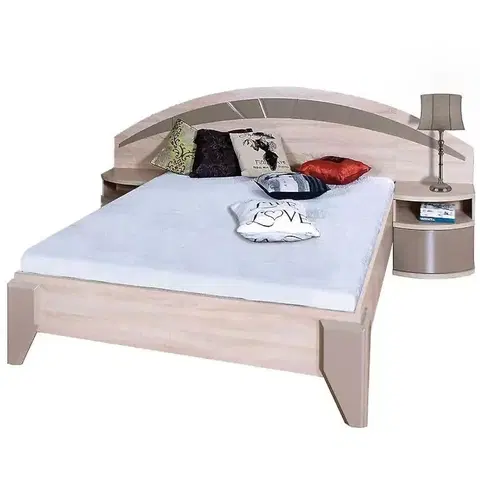 Dvojlôžkové postele Posteľ  denver dl2-1 dub  conoma/cappucino