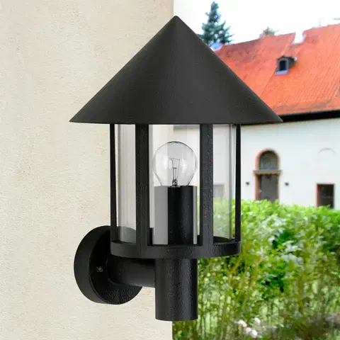 Vonkajšie nástenné svietidlá Albert Leuchten Vonkajšie nástenné svietidlo Torcia čierne