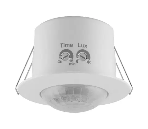 Svietidlá Ledvance Ledvance - Podhľadový infračervený senzor pohybu FLUSH 230V biela 