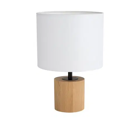 Lampy   DO708191174 - Stolná lampa KRETA 1xE27/25W/230V borovica/biela 