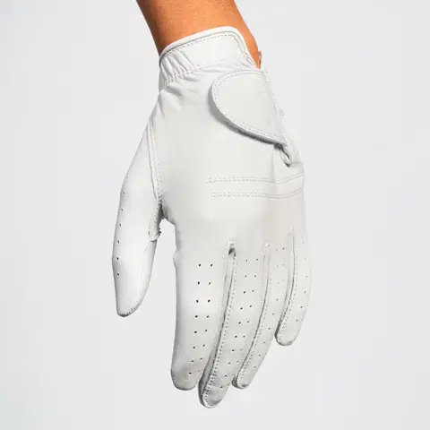 rukavice Dámska golfová rukavica Tour pre praváčky biela