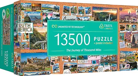 Hračky puzzle TREFL - Puzzle 13500 UFT - Cesta tisícich míľ