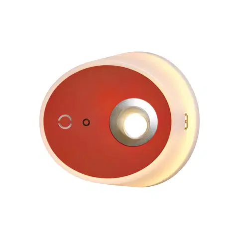 Nástenné svietidlá Carpyen LED svetlo Zoom bodové svetlá výstup USB terakota