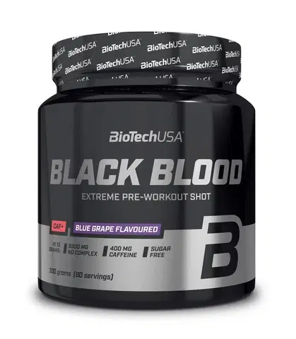 Práškové pumpy Black Blood CAF+ - Biotech 300 g Blueberry
