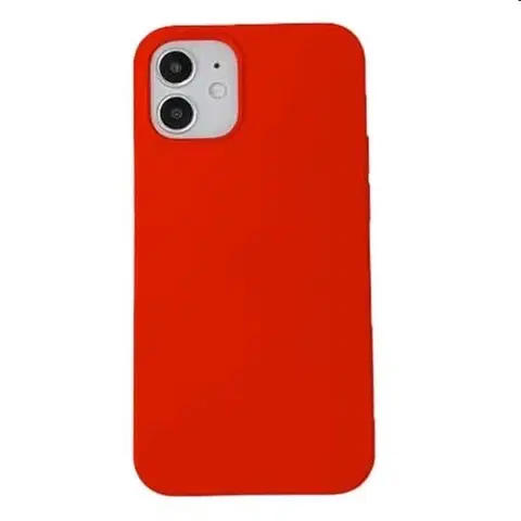 Puzdrá na mobilné telefóny Devia kryt Nature Series Silicone Case pre Apple iPhone 12 mini, červené 6938595342202