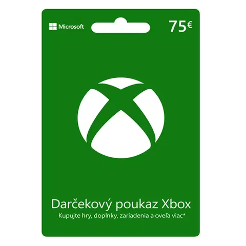 Hry na PC Xbox Store 75€ - elektronická peňaženka
