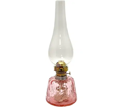Lampy Floriánova huť Petrolejová lampa POLY 38 cm ružová 