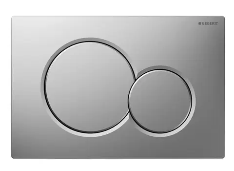 Kúpeľňa GEBERIT SIGMA01 ovládacie tlačítko Easy to clean, pre 2 množstvá splachovania, chróm mat 115.770.JQ.5