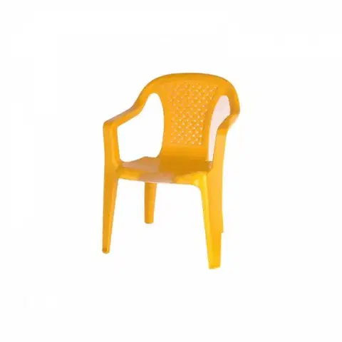Detské stoly a stoličky Kinekus Stolička plastová BABY, žltá